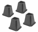WHITMOR Bed Risers, Black, 5-1/4 In., 4-Pk. HARDWARE & FARM SUPPLIES WHITMOR