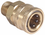 MI-T-M Mi-T-M AW-0017-0007 Adapter, 3/8 x 3/8 in Connection, Quick-Connect Socket x MNPT, Brass OUTDOOR LIVING & POWER EQUIPMENT MI-T-M
