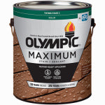 OLYMPIC/PPG ARCHITECTURAL FIN Maximum Deck, Fence & Siding Stain & Sealant, Exterior, Acrylic, Tint Base 2, 1-Gallon