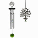 WOODSTOCK PERCUSSION Tree Of Life Wind Chimes, 6 Silver Rods