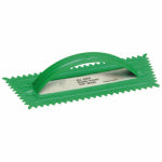 QLT BY MARSHALLTOWN QLT 6263 Trowel, 3/8 in W x 5/16 in D Notch, 9-1/2 in L, 4-1/4 in W, V Notch, Comfort-Grip Handle TOOLS QLT BY MARSHALLTOWN