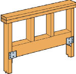 SIMPSON STRONG-TIE Simpson Strong-Tie HH HH4 Header Hanger, 2-13/16 in H, 3-1/2 in W, Steel, Galvanized HARDWARE & FARM SUPPLIES SIMPSON STRONG-TIE