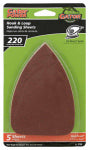 GATOR Gator 3730 Sanding Sheet, 3-1/2 in W, 5 in L, 220 Grit, Extra Fine, Aluminum Oxide Abrasive, Paper Backing TOOLS GATOR