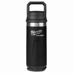 MILWAUKEE ELECTRICAL TO Milwaukee PACKOUT Series 48-22-8382B Insulated Bottle, 18 oz, Stainless Steel, Black HOUSEWARES MILWAUKEE ELECTRICAL TO