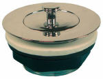 US HARDWARE US Hardware P-105C Bathtub Strainer with Stopper, Plastic, Chrome AUTOMOTIVE US HARDWARE