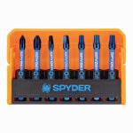 J S PRODUCTS 7-Pc. Mach-Blue Impact Driver Bits, Assorted 2 In. Phillips/Square/Torx