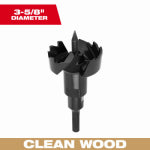 MILWAUKEE ELECTRIC TOOL CORP 3-Flat Self Feed Wood Drill Bit, 3-5/8 x 6 In. TOOLS MILWAUKEE ELECTRIC TOOL CORP