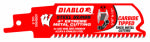 DIABLO Diablo DS0408CF Series Reciprocating Saw Blade, Applicable Materials: Cast Iron, Metal, Stainless Steel, 1 in W, 4 in L TOOLS DIABLO