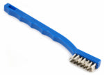 FORNEY Forney 70488 Scratch Brush, Stainless Steel Bristle, 0.006 in L Trim, Plastic Handle, Curved Handle, 7-1/4 in L Handle PAINT FORNEY