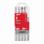 MILWAUKEE ELECTRIC TOOL CORP 5-Pc. 2-Cutter SDS Plus Hammer Drill Bit Set TOOLS MILWAUKEE ELECTRIC TOOL CORP