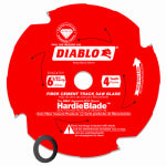 DIABLO Diablo D0604TSH Track Saw Blade, 6-1/2 in Dia, 20 mm Arbor, 4-Teeth, Polycrystalline Diamond Cutting Edge TOOLS DIABLO