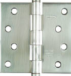 ASSA ABLOY AMERICAS RESIDENTIALI NC 4 x 4 In. Stainless Steel Square Corner Door Hinge HARDWARE & FARM SUPPLIES ASSA ABLOY AMERICAS RESIDENTIALI NC