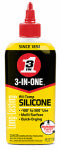 WD-40 3-In-One 120008 Drip Oil, All Temp Silicone, Solvent Base, Light Brown, 4 oz Bottle, Liquid AUTOMOTIVE WD-40