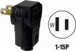 LEVITON MFG CO BLK ANGLE PLUG ELECTRICAL LEVITON MFG CO