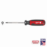 MILWAUKEE Milwaukee MT218 Screwdriver, #2 Drive, Square Drive, 8.3 in OAL, 4 in L Shank, Acetate Handle, Cushion-Grip Handle TOOLS MILWAUKEE