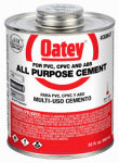OATEY Oatey 30847 Solvent Cement, 32 oz Can, Liquid, Milky Clear PLUMBING, HEATING & VENTILATION OATEY