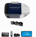 CHAMBERLAIN Chamberlain C2202 Garage Door Opener, Chain Drive, OS: myQ and Security+ 2.0, Blue HARDWARE & FARM SUPPLIES CHAMBERLAIN