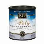 ZAR ZAR 32712 Polyurethane, Water Base, Amber, Liquid, 1 qt Can PAINT ZAR
