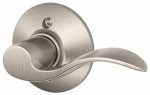SCHLAGE LOCK CO Satin Nickel Accent Right-Hand Dummy Lever Lockset