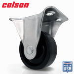 SHEPHERD HDWE. PROD., LLC. 2 in. Black Polypropylene and Steel Rigid Plate Caster HARDWARE & FARM SUPPLIES SHEPHERD HDWE. PROD., LLC.