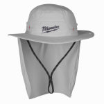 MILWAUKEE ELECTRIC TOOL CORP L/XL GRY Sunshade Hat CLOTHING, FOOTWEAR & SAFETY GEAR MILWAUKEE ELECTRIC TOOL CORP