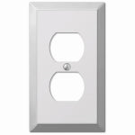AMERTAC-WESTEK Century Wall Plate, Polished Chrome, Steel, 1 Duplex ELECTRICAL AMERTAC-WESTEK