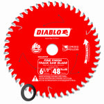 DIABLO Diablo D0648TSF Track Saw Blade, 6-1/2 in Dia, 20 mm Arbor, 48-Teeth, Carbide Cutting Edge TOOLS DIABLO