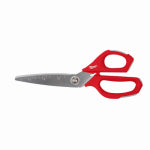 MILWAUKEE Milwaukee 48-22-4046 Jobsite Scissors, 9.3 in OAL, Metal Blade, Loop Handle, Gray/Red Handle TOOLS MILWAUKEE