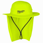 MILWAUKEE ELECTRIC TOOL CORP L/XL YLW Sunshade Hat CLOTHING, FOOTWEAR & SAFETY GEAR MILWAUKEE ELECTRIC TOOL CORP