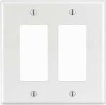 LEVITON MFG CO WHT 2G DEC MW WALLPLATE ELECTRICAL LEVITON MFG CO