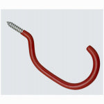 ASSA ABLOY AMERICAS RESIDENTIALI NC Bicycle Hook, Red Vinyl Over Steel