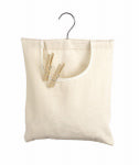 WHITMOR Clothespin Bag, Canvas, Hanging Hook HOUSEWARES WHITMOR