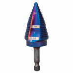 J S PRODUCTS Mach-Blue 16-Step Drill Bit, 3/16 - 1-1/8 In. TOOLS J S PRODUCTS