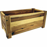 SYNDICATE HOME & GARDEN Crate-Style Wood Planter, 19 x 8.25-In. LAWN & GARDEN SYNDICATE HOME & GARDEN