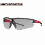 MILWAUKEE ELECTRIC TOOL CORP Safety Glasses, Gray Anti-Scratch Lenses