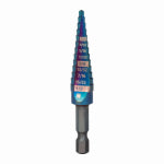 J S PRODUCTS Mach-Blue 13-Step Drill Bit, 1/8 - 1/2 In. TOOLS J S PRODUCTS