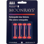 FUSION PRODUCTS LTD. AAA Rechargeable Solar Light Batteries, 800mAh, 4-Pk. ELECTRICAL FUSION PRODUCTS LTD.
