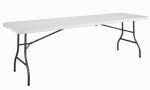 DOREL HOME FURNISHINGS 8-Ft. Folding Table, White Resin Top