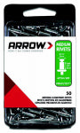 ARROW Arrow RMA3/16IP Pop Rivet, Medium, 1/4 in Grip, 1/4 in L, Aluminum, Gray, 50/PK HARDWARE & FARM SUPPLIES ARROW