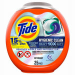 PROCTER & GAMBLE Power Pod HD Hygienic Laundry Detergent, 25-Ct.