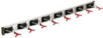 CRAWFORD PRODUCTS 36 In. 8-Hook Rail Wall Rack