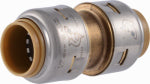 SHARKBITE SharkBite UR008A Pipe Coupling, 1/2 in, Brass, 250 psi Pressure PLUMBING, HEATING & VENTILATION SHARKBITE