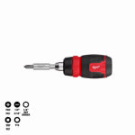 MILWAUKEE ELECTRIC TOOL CORP 8-in-1 Multi-Bit Ratcheting Screwdriver, Compact TOOLS MILWAUKEE ELECTRIC TOOL CORP