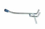 CRAWFORD PRODUCTS 2 In. Pegboard Hook, Double-Prong