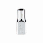 MILWAUKEE Milwaukee 45-34-9001 Socket, 3/16 in Socket, Standard Socket, 4.921 in OAL, 1/4 in Drive, 6-Point, Chrome TOOLS MILWAUKEE