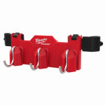 MILWAUKEE ELECTRICAL TO Milwaukee PACKOUT 48-22-8606 Tool Box 3-Hook Attachment, 30 lb, 3-Compartment, ABS/Polycarbonate, Black/Red TOOLS MILWAUKEE ELECTRICAL TO
