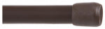 KENNEY Kenney KN621 Spring Tension Rod, 5/8 in Dia, 48 to 75 in L, Metal, Chocolate PAINT KENNEY