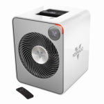 MerchSource Vortex VMHi500+ Whole Room Heater, Metal, 2 Settings, Remote Control, Ice White