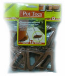 BOSMERE/PLANT STAND Decksaver Garden Pot Toes, Terra Cotta, 3 In., 12-Pk.
