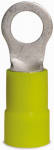 GB Gardner Bender 14-099 Ring Terminal, 600 V, 4 AWG Wire, 1/2 in Stud, Vinyl Insulation, Yellow ELECTRICAL GB